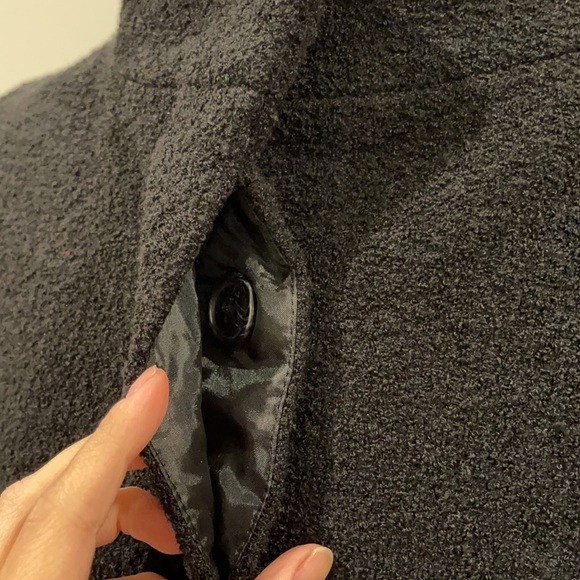 ISAAC MIZRAHI | BOUCEL BLACK COAT - Picture 6 of 9